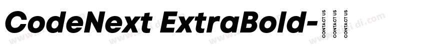 CodeNext ExtraBold字体转换
